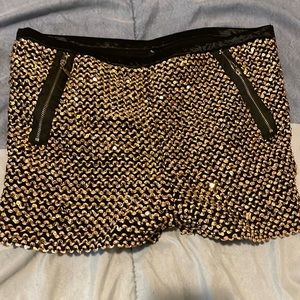 Sequin shorts size large